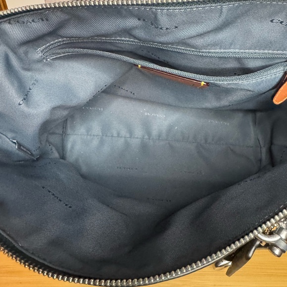 Coach Blue Leather Satchel - Picture 3 of 5